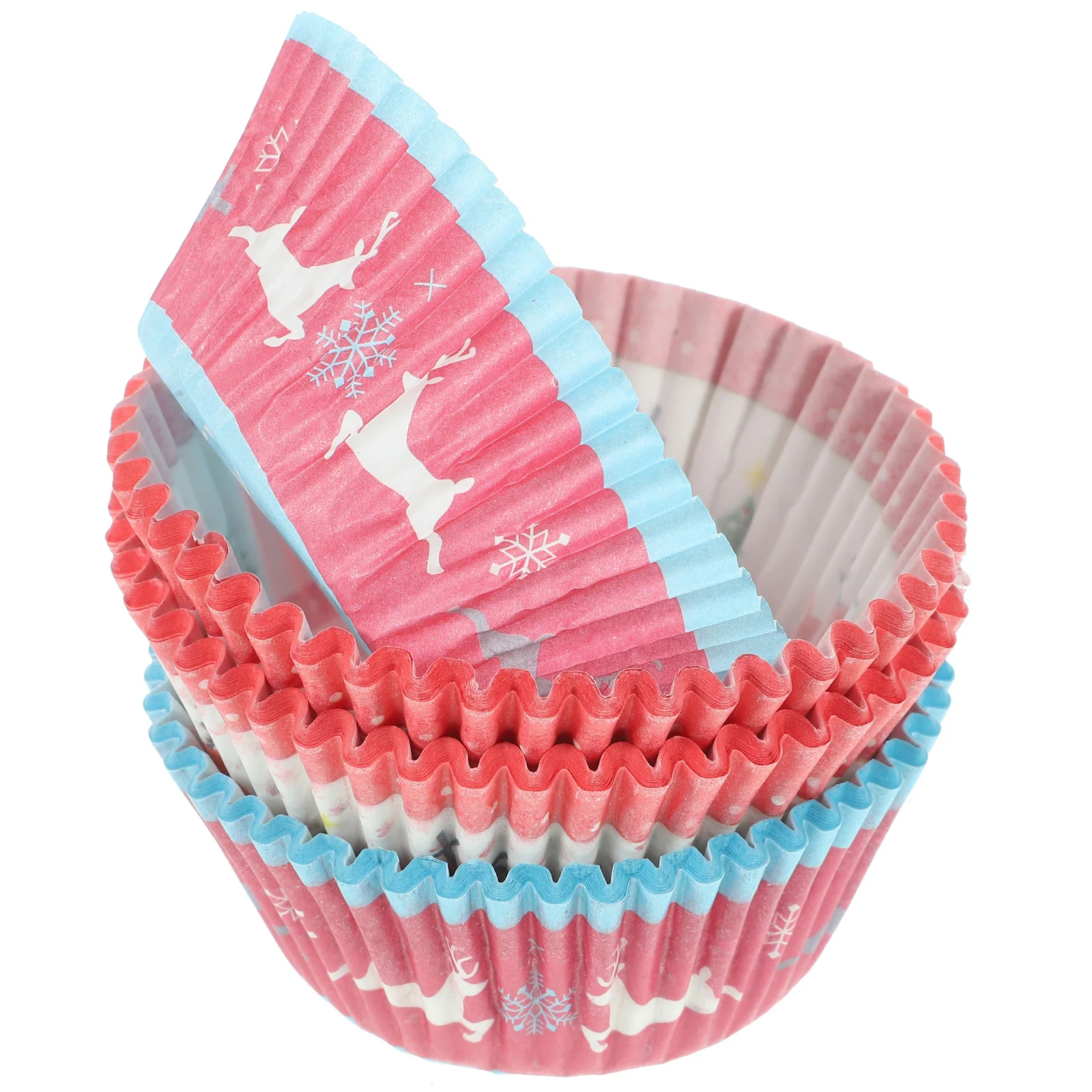 400 قطعة بطانات كب كيك عيد الميلاد أكواب الخبز الورقية عطلة حفل زفاف الحلوى ديكور عيد الميلاد يعامل المجمع مقلاة الكعك #6