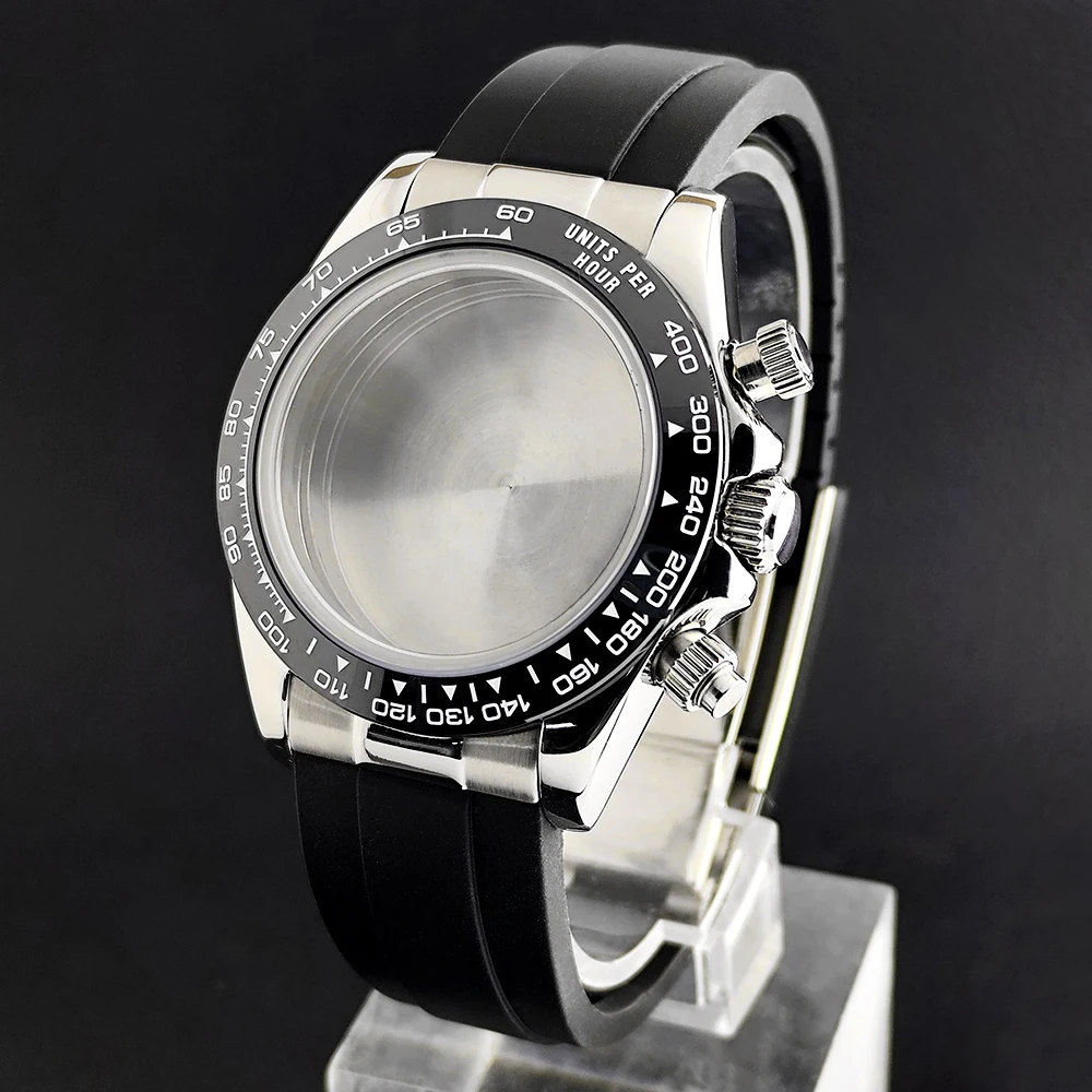 Uhrenarmband passend für 20mm breites VK63-Gehäuse, Uhrenzubehör, 20mm Gummiarmband mit gebogenen Uhrenarmbandenden, Teile für mechanische Uhren – Detail 3