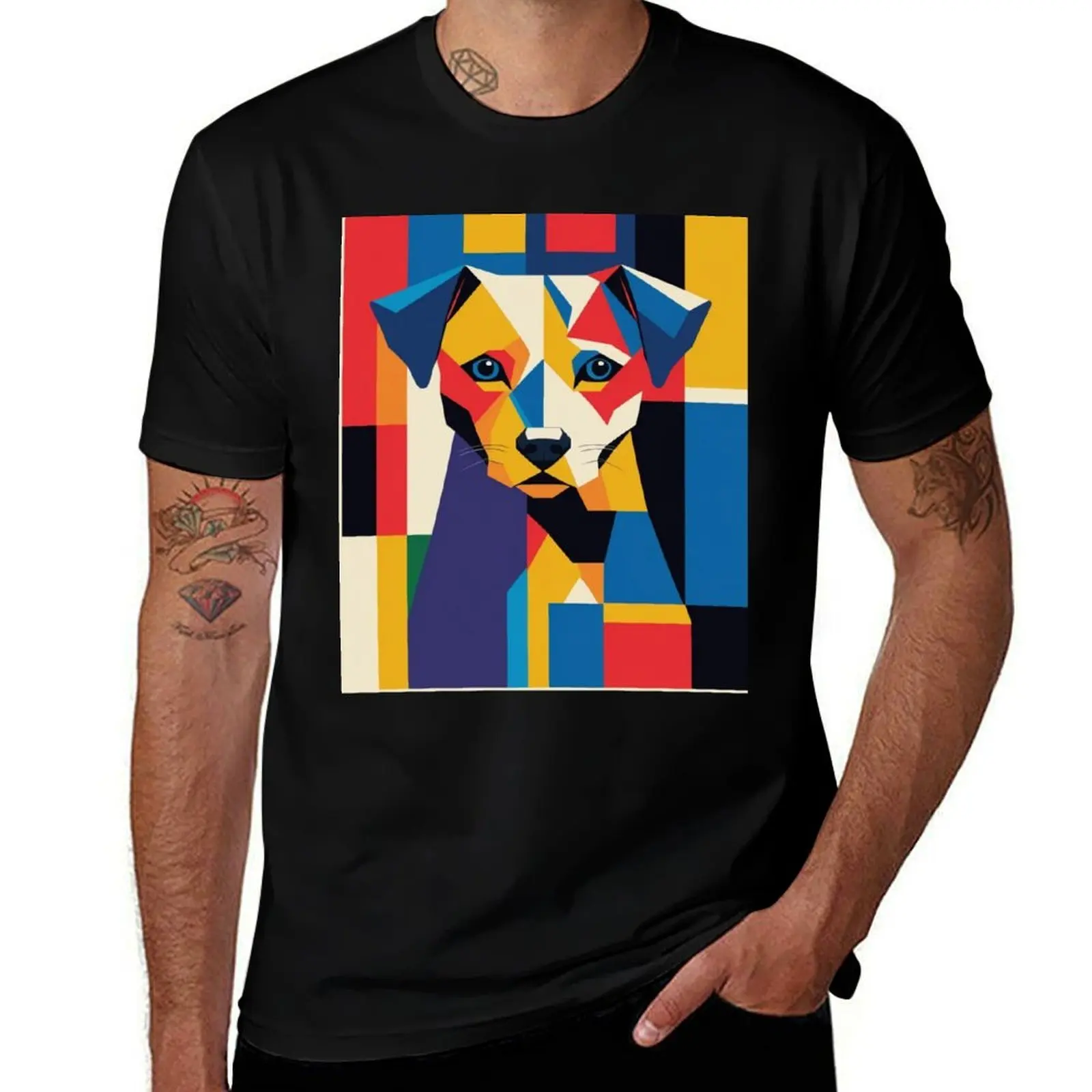 

Kawaii Dog and Cat Design — милая футболка в японском стиле для домашних животных, подарочная футболка с графическим рисунком, летняя рубашка, мужские футболки высшего качества
