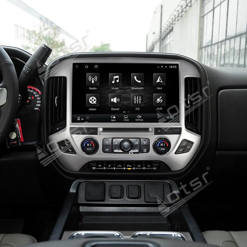 

13.6 inch Android 14 auto carplay For Chevrolet Silverado GMC 2014 - 2018 Car Multimedia Player GPS navigation screen Head Unit
