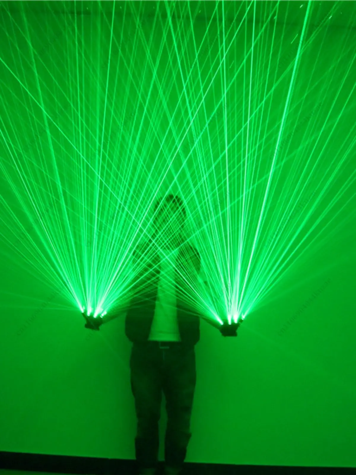 Laser Gloves & Luminous Fluorescent Outfits, Stage Live Performance Props for Bar KTV Nightclub Atmosphere
