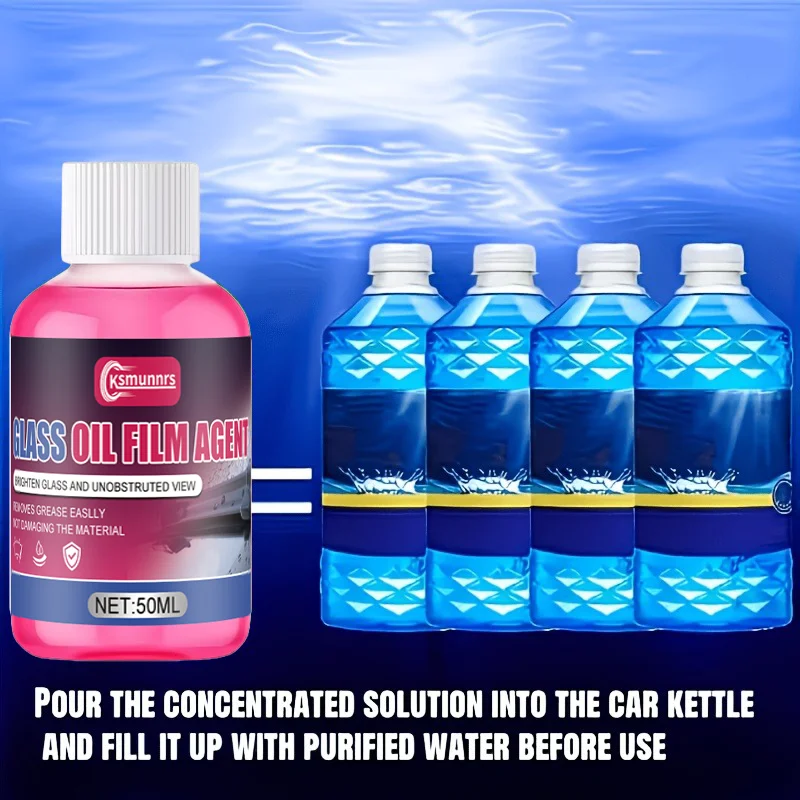 Car Glass Concentrated Coating Waterproof Windshield Wiper Fluid, Keeping the Glass Smooth, Rainproof, Anti-Fog, and Stripe-Free
