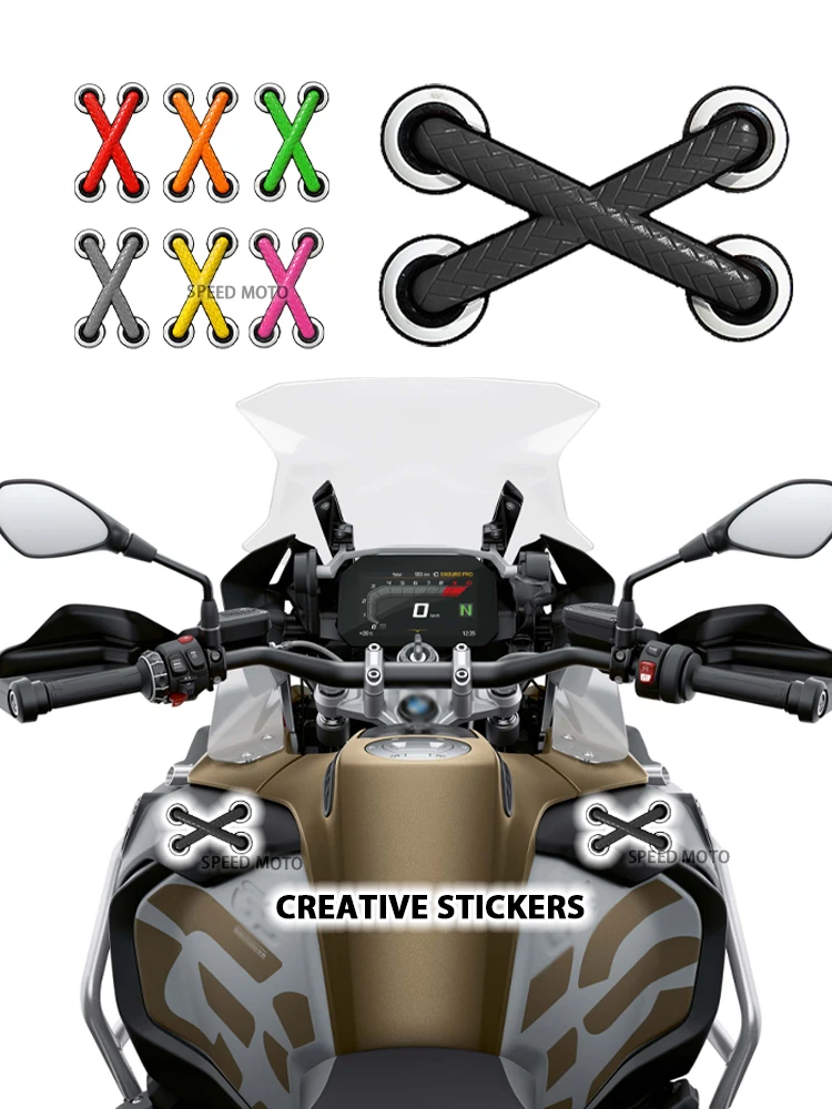 

Creative and Funny Shoelaces Car Sticker 3D stereo stickers For BMW R1250GS R1200GS R1300GS ADV F850GS F900GS F750GS R12 R NINET