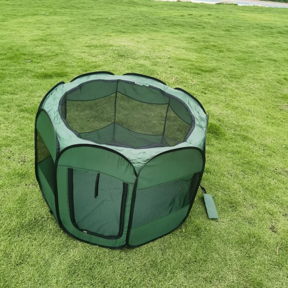 Folding Octagonal Pet Fence, Polyester Cloth Dog Tent, Octagonal Cage