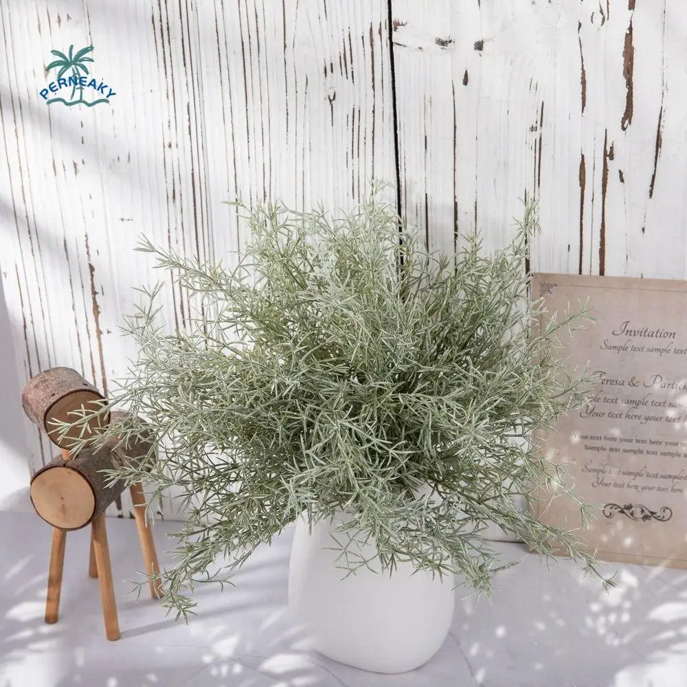 Photography Props Realistic Artificial Rosemary Plants DIY Handmade Green Shrubs Colorfast Eucalyptus Breath Wedding Decoration