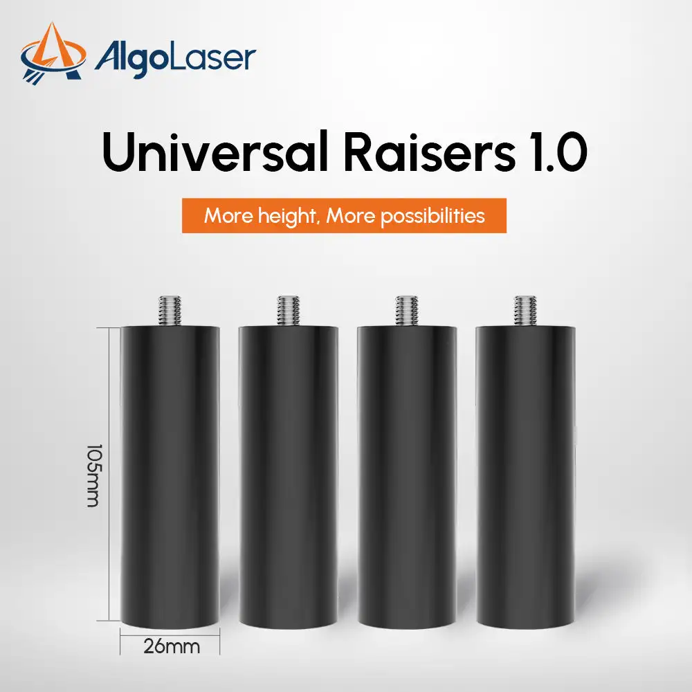 AlgoLaser Universal Raisers 1.0, Raise the laser engraving machine for use with RR2. Compatible with all AlgoLaser laser