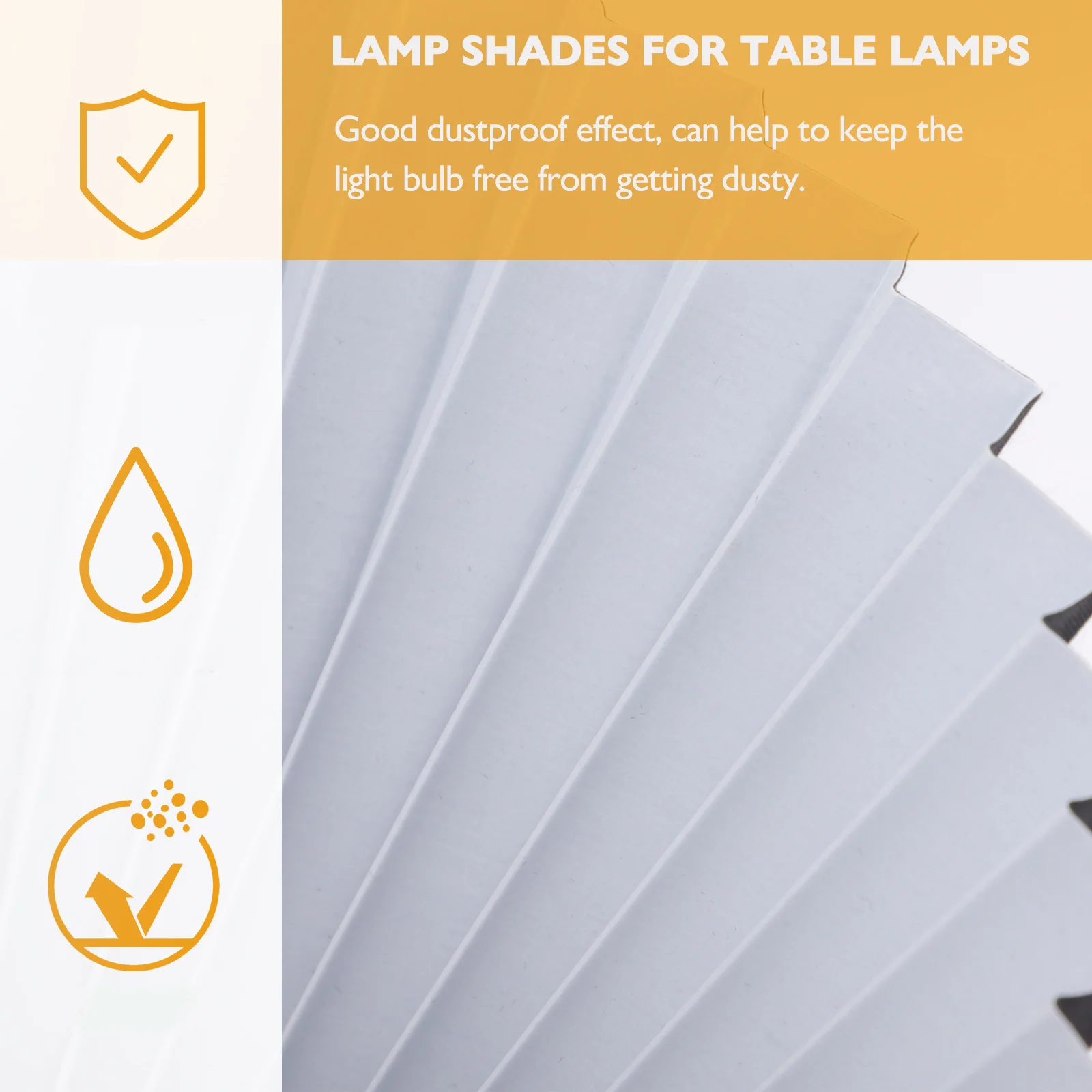 

Fabric Black Pleated Lampshade Durable Iron Table Lamp Shade Home Bedroom Decor Small Lamp Shade Protection Light Decoration