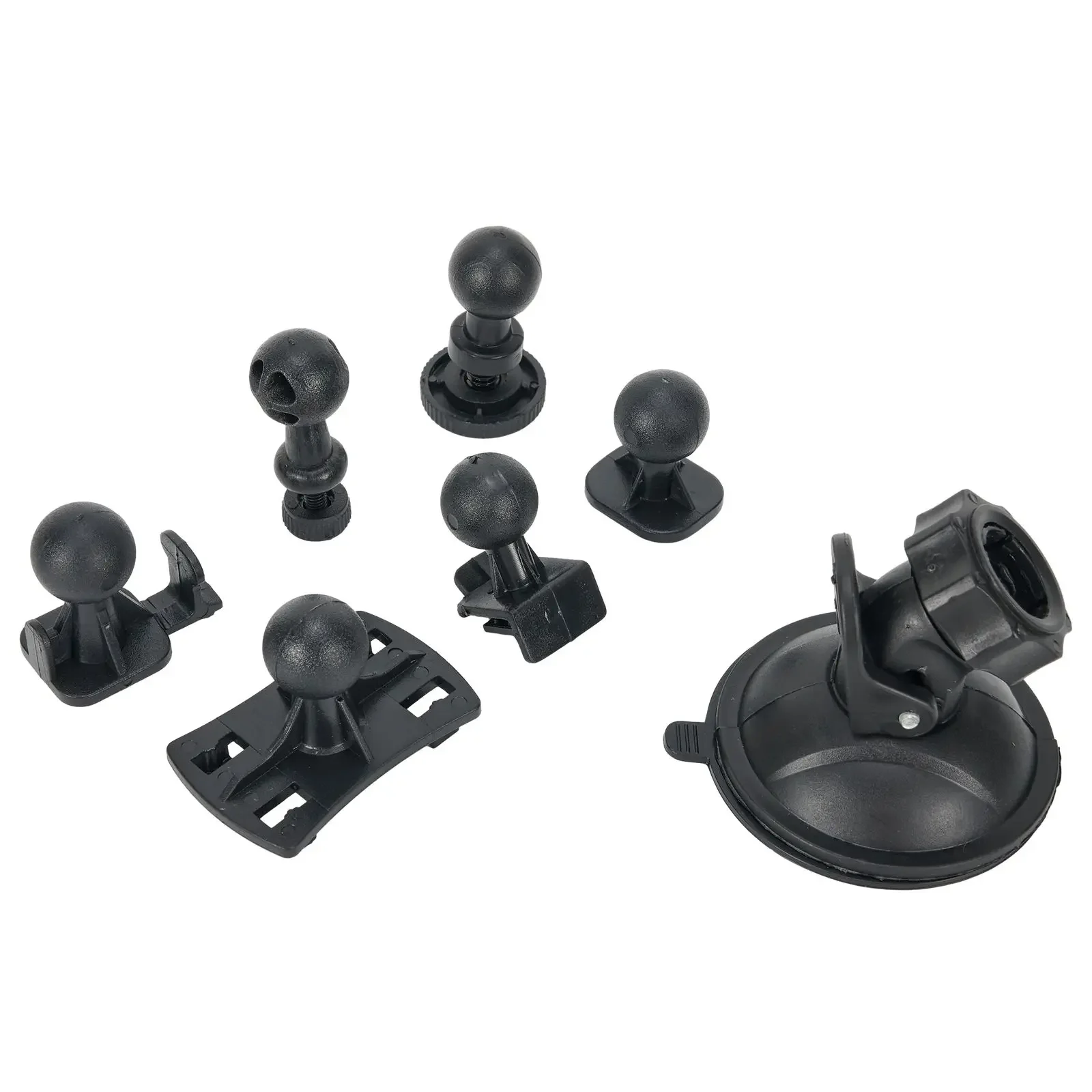 

Useful High Quality Practical Driving Recorder Bracket 1 * Cam Mount Holder 100g Weight 6 * Adapters Black Color