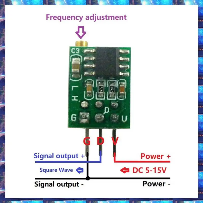 2025 Adjustable Signal Generator TP354 NE555 Module Square Wave Pulse Generator Oscillator Output Signal Source,Adjustable Signa