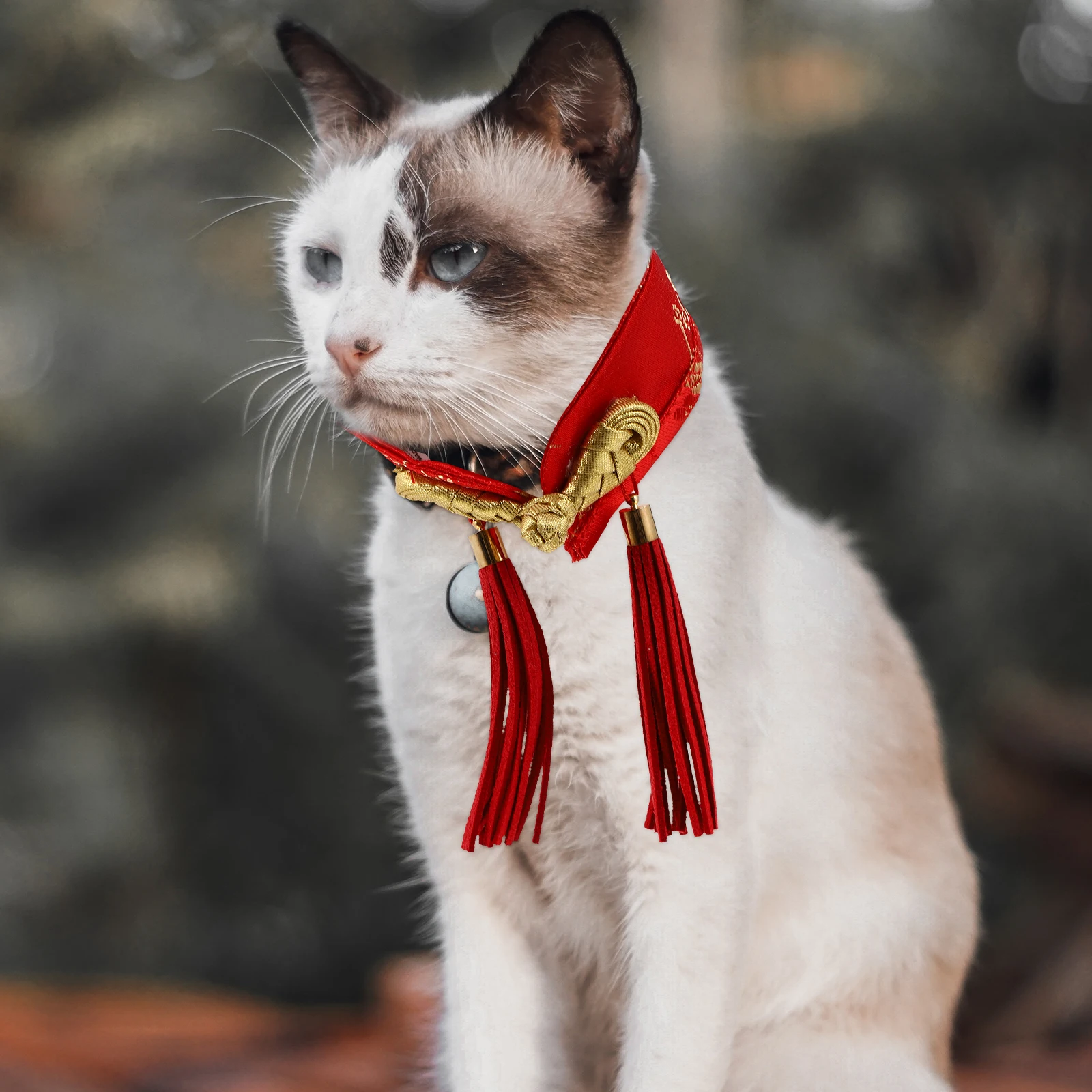 

New Year Bow Tie Decorative Dog Cat Collar Holiday Necklace Puppy Kitten Warm Soft Pet Supply Christmas Accessories