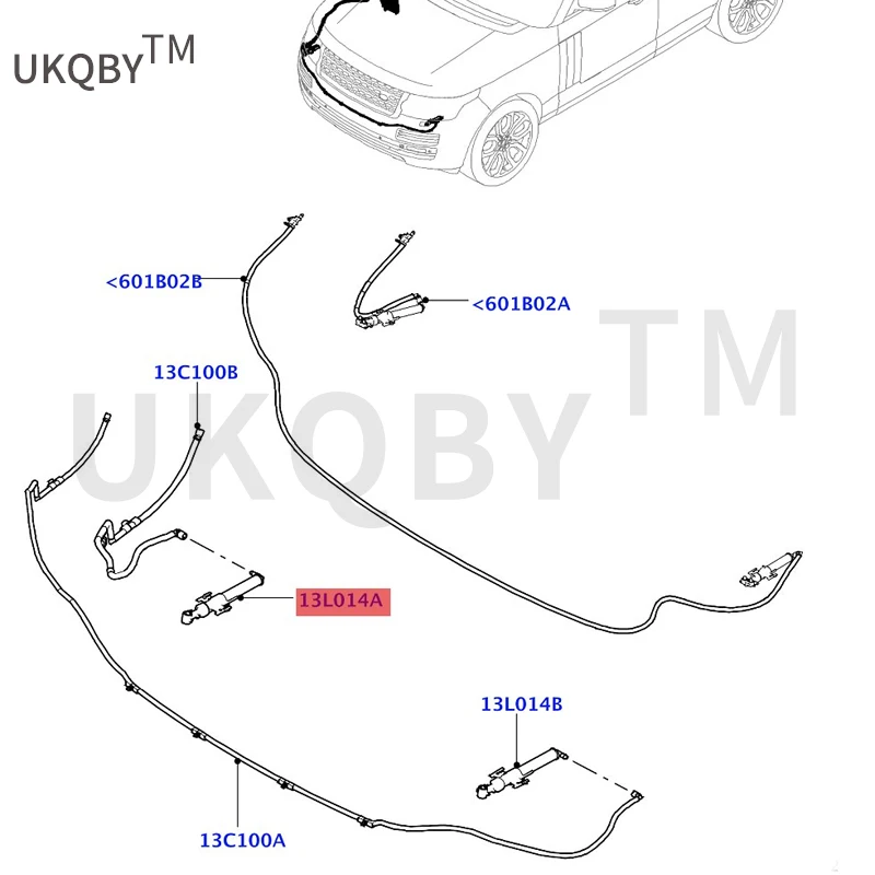 Suitable for Ra ng e Ro ve r Ex ec ut iv e Sp or t Water spray gun Jet - Headlamp Washer Jet - Headlamp Washer