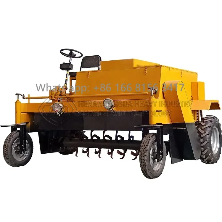 Compost Machine Cattle Garden Bio Organic Fertilizer Making Machine Chicken Manure Composting Equipment