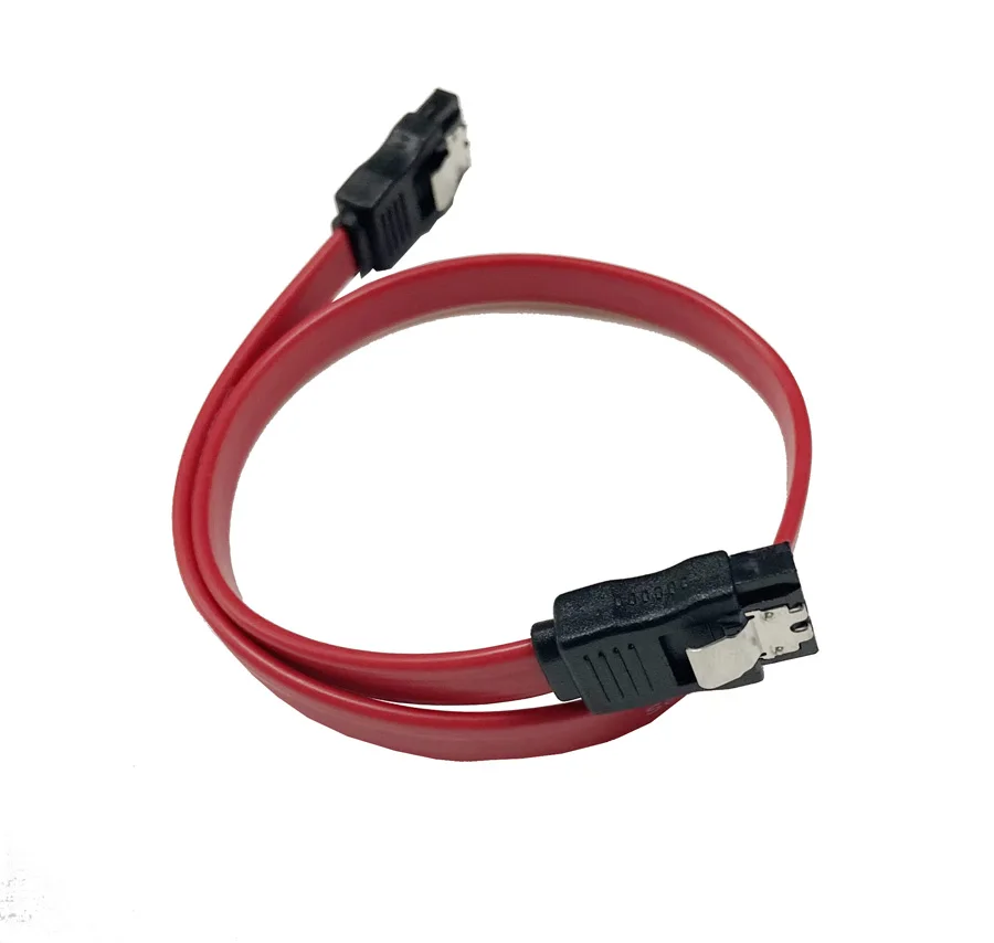 Câble de données ATA série SATA3, lot de 2, pour PC portable, SATA 3.0, 6Gbps, disque dur/SSD, rouge