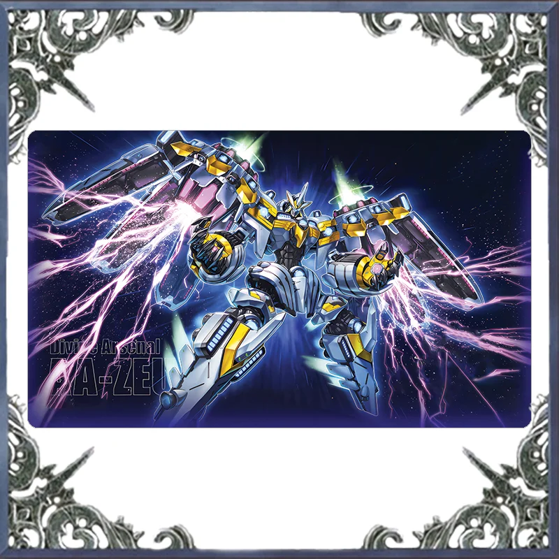 

Yugioh OCG Divine Arsenal AA-ZEUS - Sky Thunder Card Pad Paymat YGO Mat 60*35cm DIY in Stock