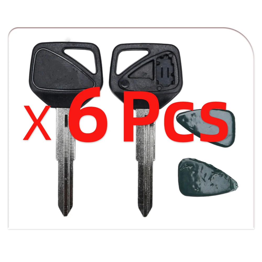 

6Pcs New Blank Key Motorcycle Replace Uncut Keys For CBR600RR F5 CB400 VTEC 1 2 3 4 Th CB1300 Hornet 600 CBR 929 954 1000