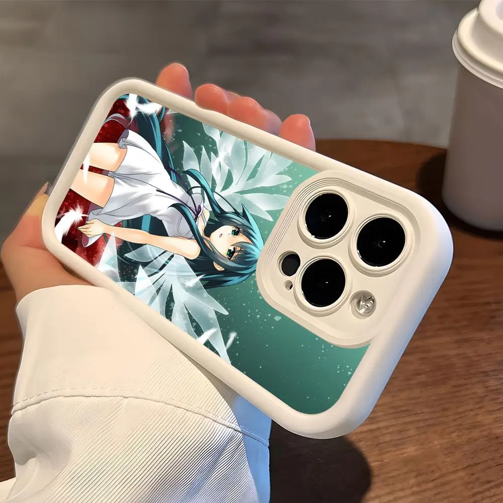 

Чехол для телефона Saya no Uta для iPhone 17 16 15 14 13 12 11 Air Pro Max Plus, утолщенный, из ТПУ, цветной, красивый, роскошный