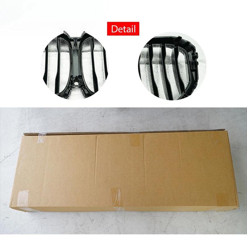 GUGO, nuevo estilo personalizado para coche, tiras de luz LED UV Resnt, línea única, negro brillante, parrilla delantera iluminada, actualización X5 G05