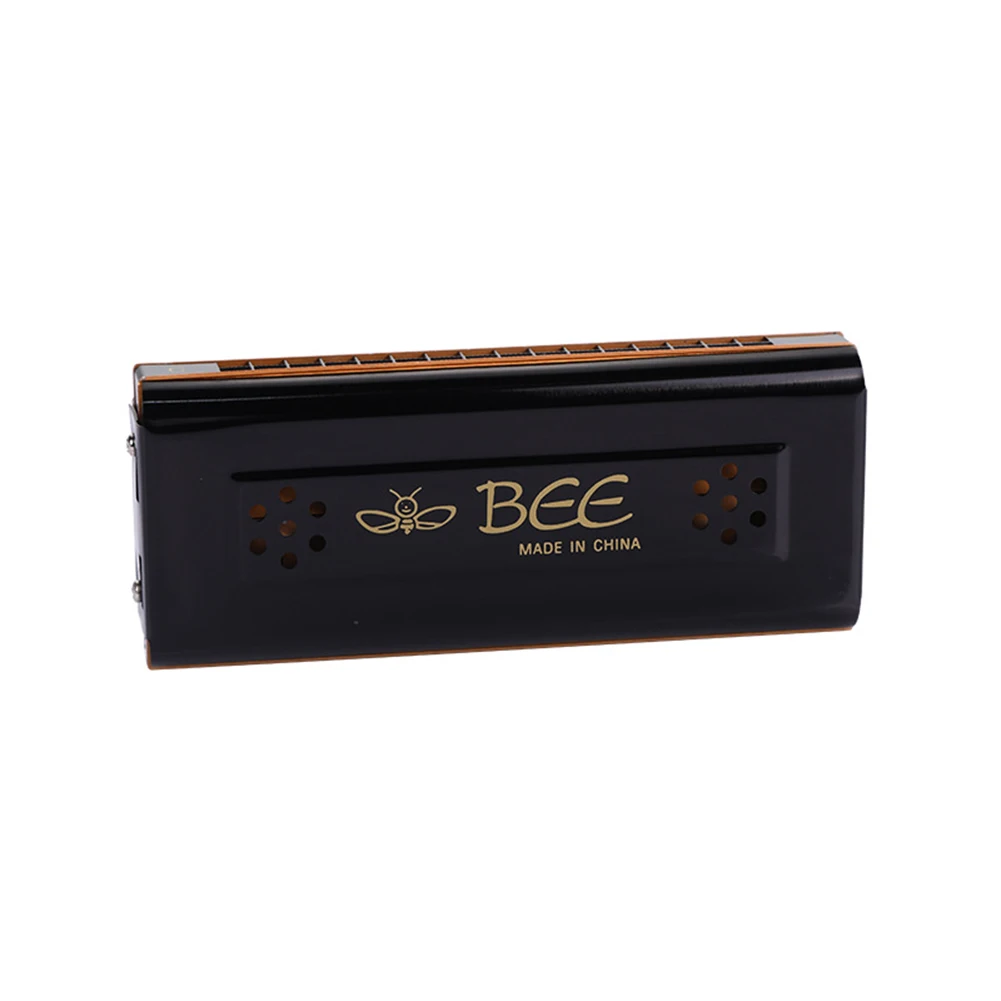 Musical Instruments Harmonica Two-tone Harmonica Metal Body Vibrate Free 16 Holes Brass Reeds Double-sided Tremolo