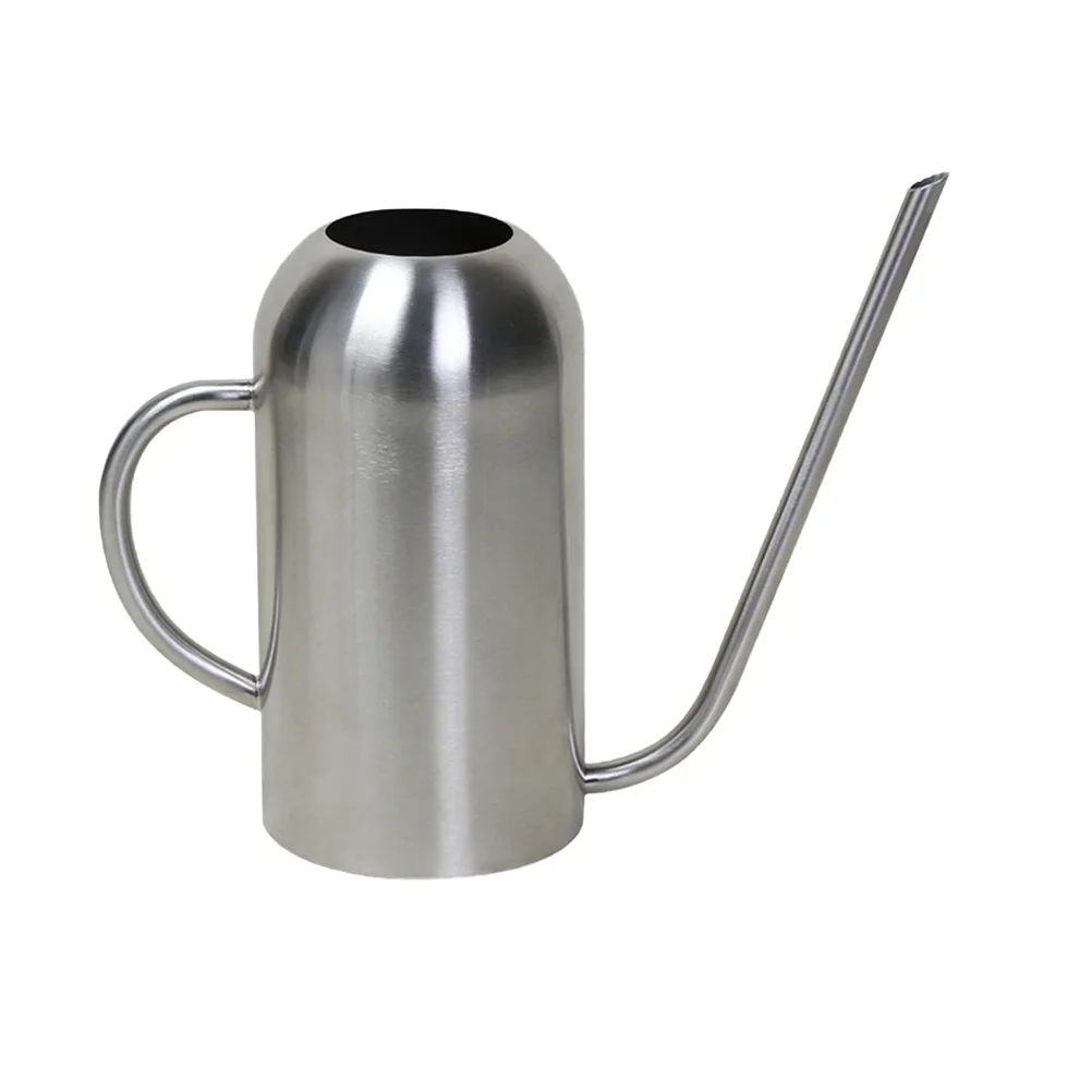 1.5L وعاء سقي الفم الطويل الفولاذ المقاوم للصدأ دائم حديقة شرفة الري الزهور بوعاء مسقاة المنزلية داخلي #3