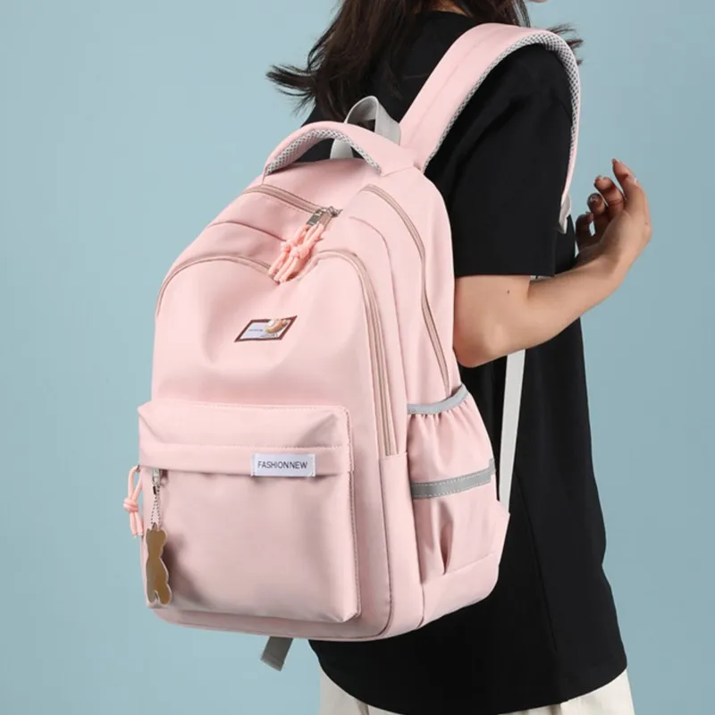 Teenagers Backpack for Girls Junior High School Students Light Weight Campus Shoulder Backpack Large Capacity Backpack