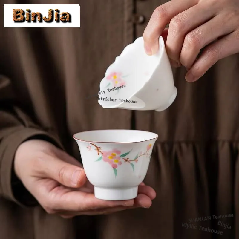 

Белая фарфоровая чашка ручной работы, домашняя чашка ручной работы с цветочным узором, чайная чашка, роскошная Милая чашка с запахом, посуда, поделки
