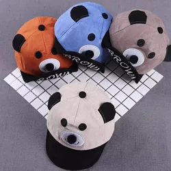 Children's Caps Baby Hats Cartoon Bear Ears Adjustable 6-24 Months Baby Boy Baseball Cap 100% Brand New And High Quality