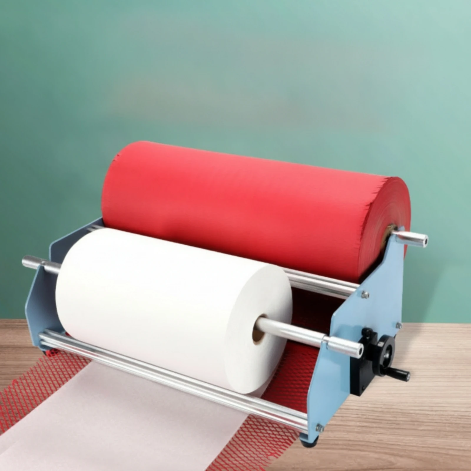 Honeycomb Paper Stretching Machine Shockproof Manual Paper Dispenser with Hand Crank Packaging Equipment Eco-Friendly Recyclable view 2