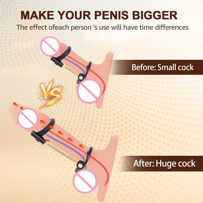 Adjustable Penis Extender Stretching Kit Dick Stretcher Exercises for Male Enlargement Pumps Sex Toys for Men Longer Erection18+ view 3