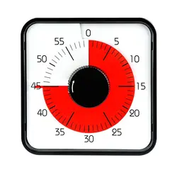 Timer da cucina meccanico pomoro da 60 minuti per riunioni di cucina timer magnetico per la produttività studio visivo Tmer per bambini