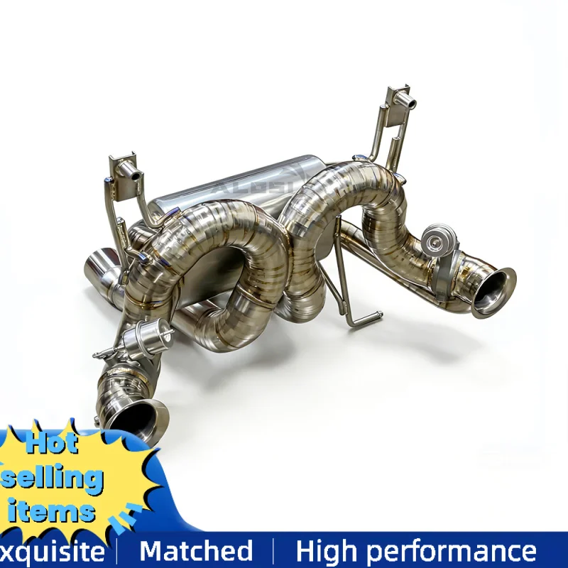

High-quality Titanium Muffler for Lamborghini Aventador LP700-4 LP750-4 2011-2022 Cat Back Exhaust with Vacuum Valve