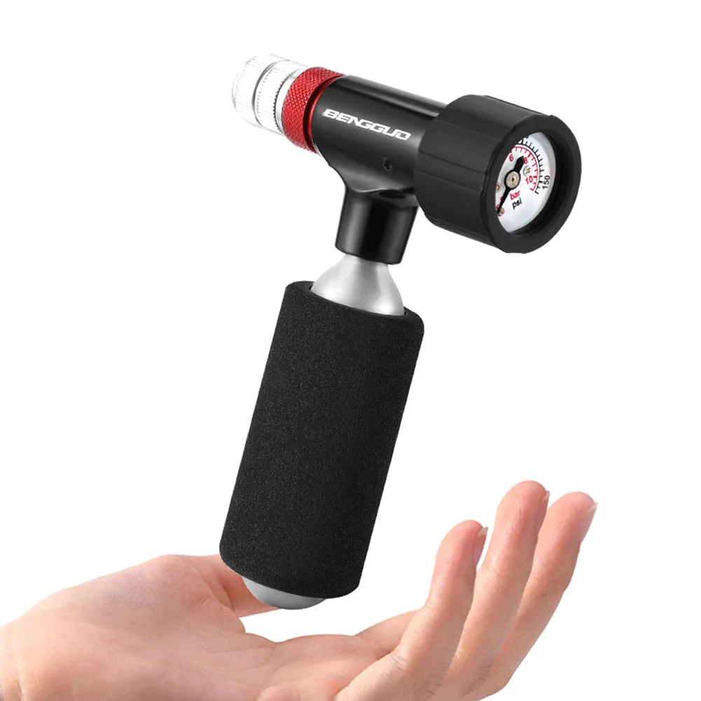 

Велосипедная быстрая надувная головка, легкая головка газового насоса CO2, износостойкая головка для накачивания велосипеда, аксессуары для ремонта велосипеда