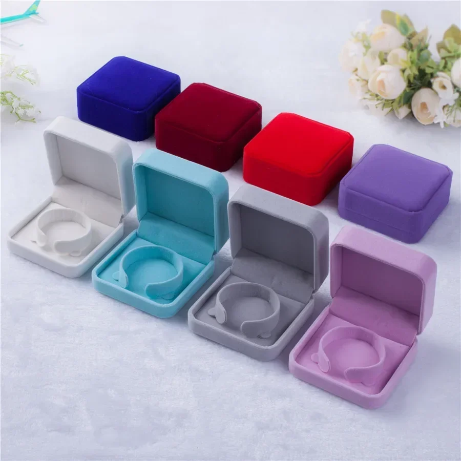 New Velvet Bracelet Box Necklace Holder Jewelry Boxes and Packaging Bangle Case Proposal Engagement Wedding Display Packing Box