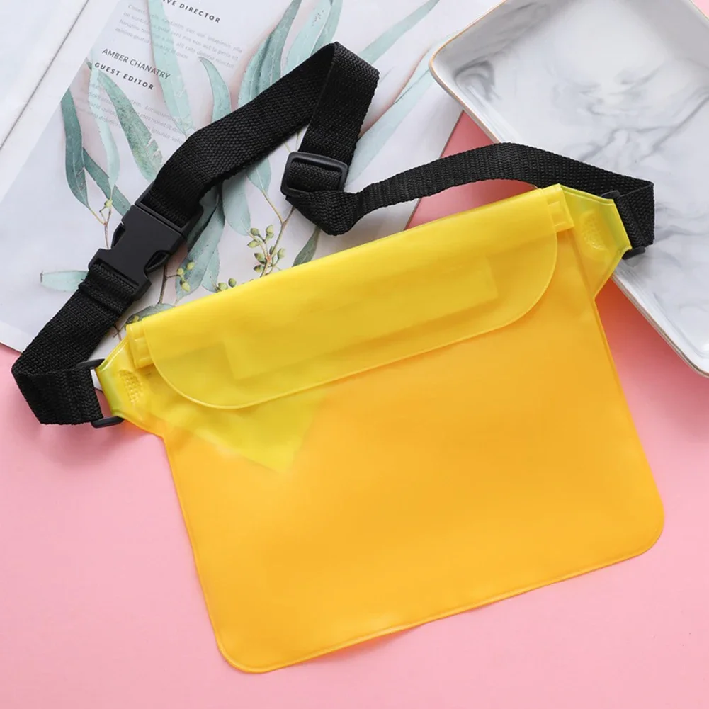 Waterproof Bag Lightweight Waist Bag Large Capacity PVC Fanny Pack Multifunction Swimming Bag for Drifting Boating Kayaking