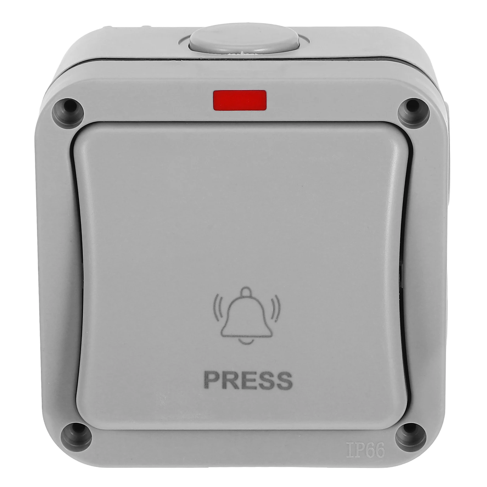 مفتاح زر مقاوم للماء في الهواء الطلق، تصميم مقاوم للمطر، زر ضغط مثبت على الحائط لفتح البوابة الكهربائية لباب المرآب