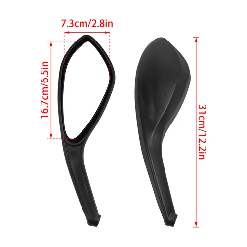 Imagen 2 del producto Para DUCATI MONSTER 696 795 796 1100/S/EVO motocicleta espejo retrovisor izquierdo derecho accesorios de espejos retrovisores laterales