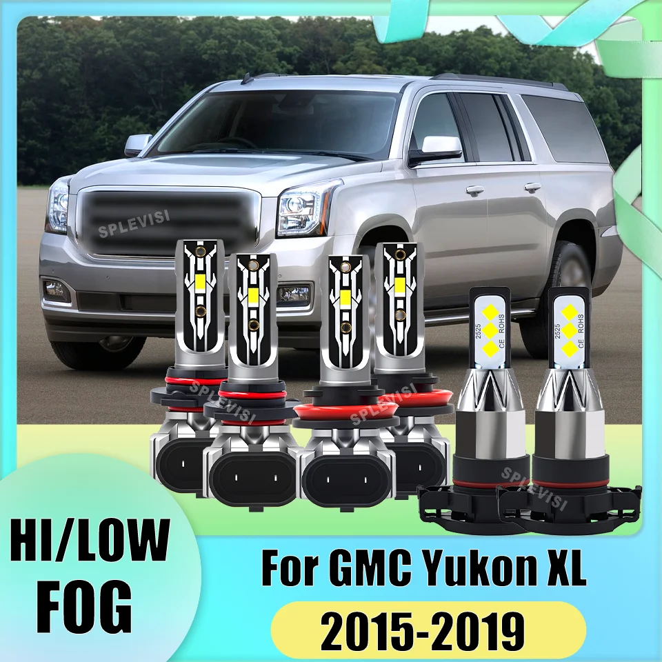 

Auto LED Headlight High Low Beam Foglight Direct Replacement to Halogen 9005 H11 H16 For GMC Yukon XL 2015 2016 2017 2018 2019