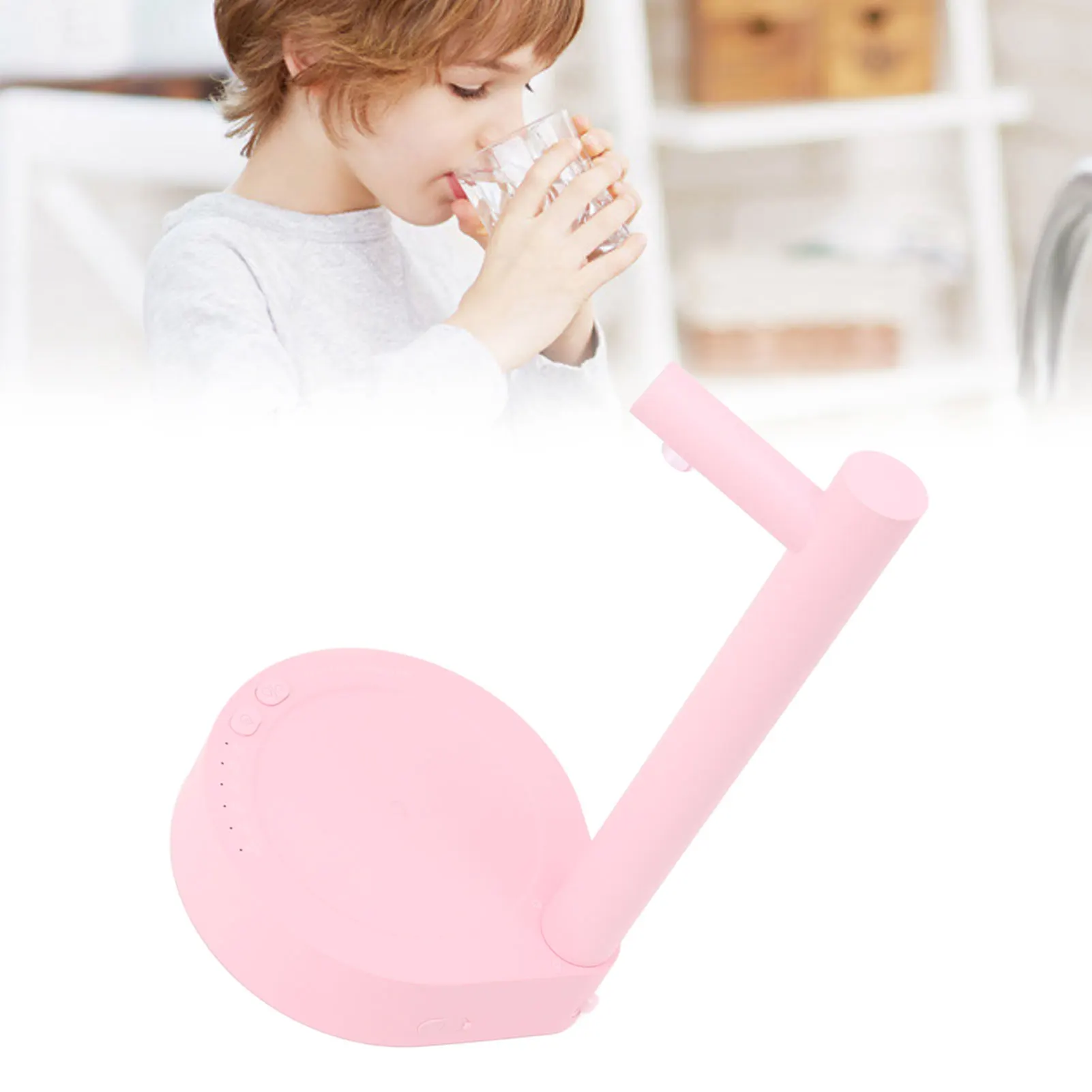 موزع زجاجات مياه لسطح المكتب، قابل للإزالة، 6 سرعات قابلة للتعديل، مضخة زجاجة مياه كهربائية للمكتب المنزلي والخارجي