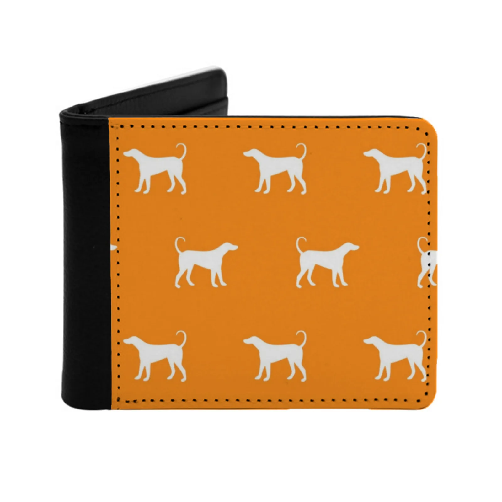 Tennessee Hound Dog New Print Wallet Short Men Wallets Credit Card Holder Purses Football School Pride Sport Mascot Color
