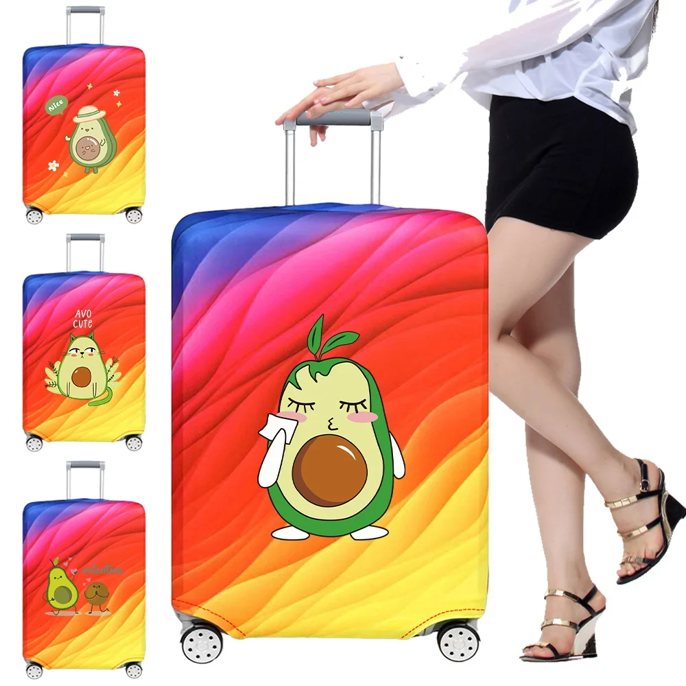 

18-32 Inch Luggage Cover Stretch Fabric Suitcase Protector Case Avocado Series Baggage Dust Case Covers Luggage Compartment