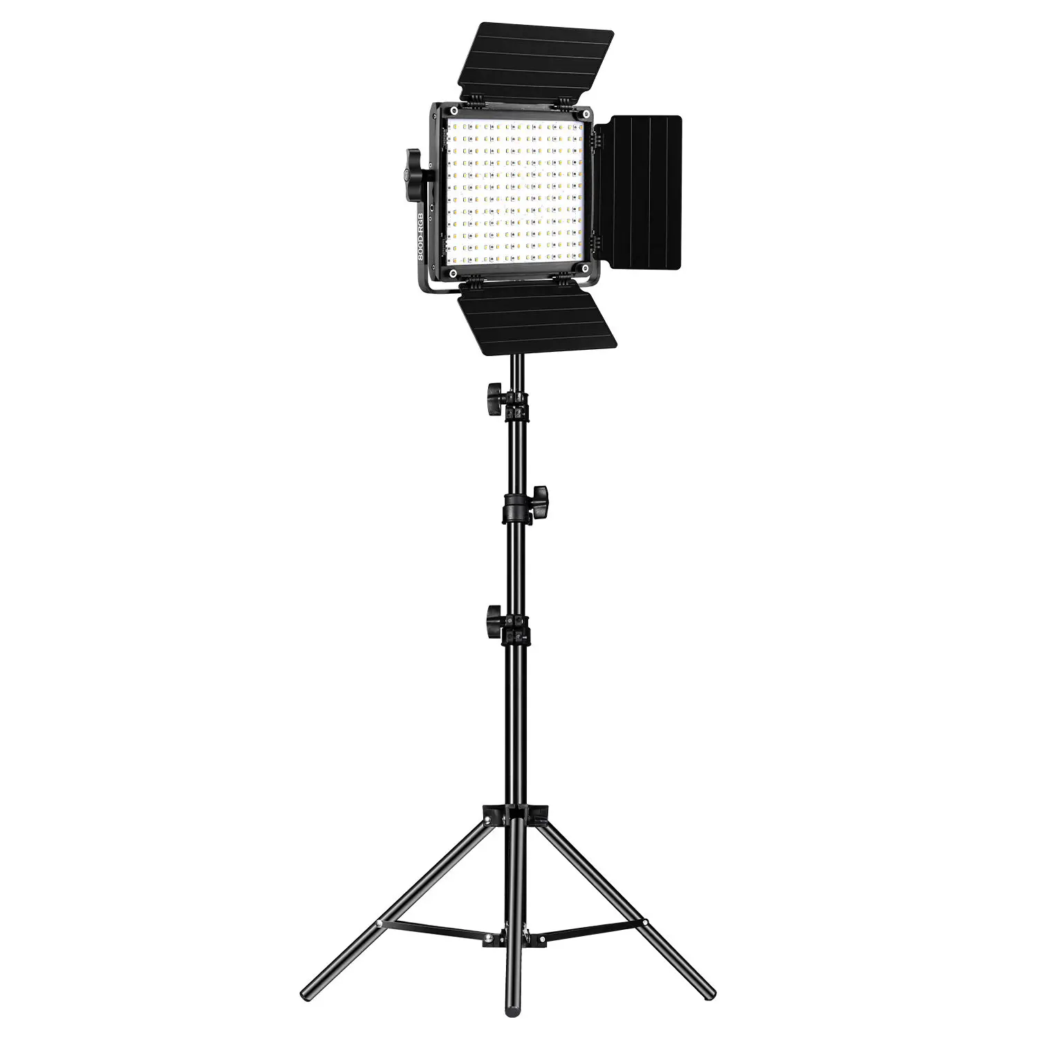 Imagem -06 - Kit de Luz de Painel Led com Tripé Poderoso Bi-color Rgb Vídeo Foto Iluminação de Fotografia 40w Gvm800d