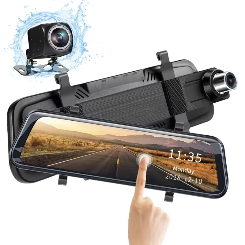 Dash Cam 1080P HD Touch Streaming Dual lens RearView Night Vision For car Camera factory dashcam