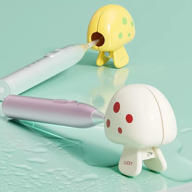 1 Buah Penutup Kepala Sikat Gigi Travel Tutup Pelindung Sikat Gigi Casing Pod Pelindung Klip Plastik Portabel untuk Perjalanan Rumah Tangga