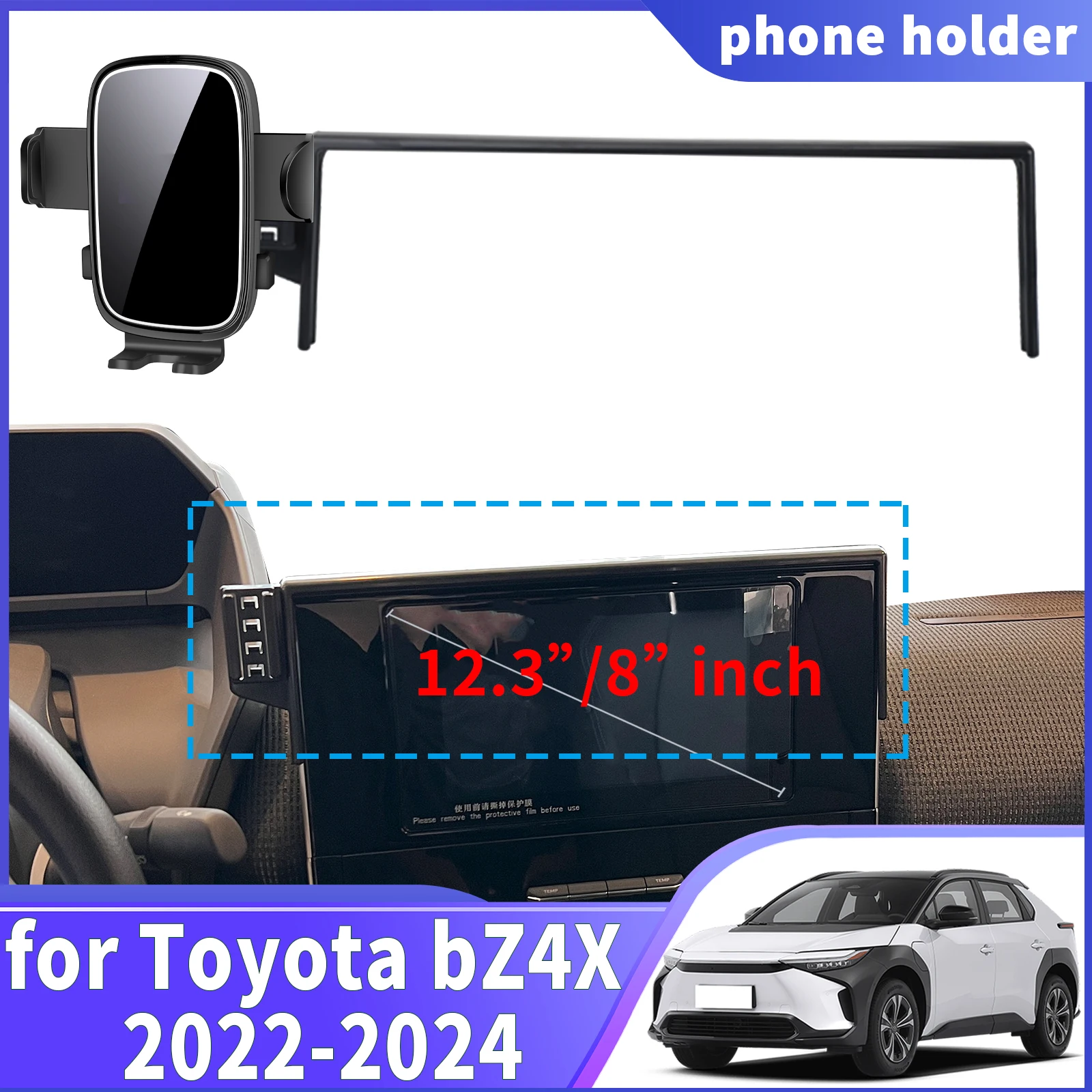 

fit for Toyota bZ4X 2022 2023 2024 ​​Navigation Phone Holder Mount Customized Car accessoires