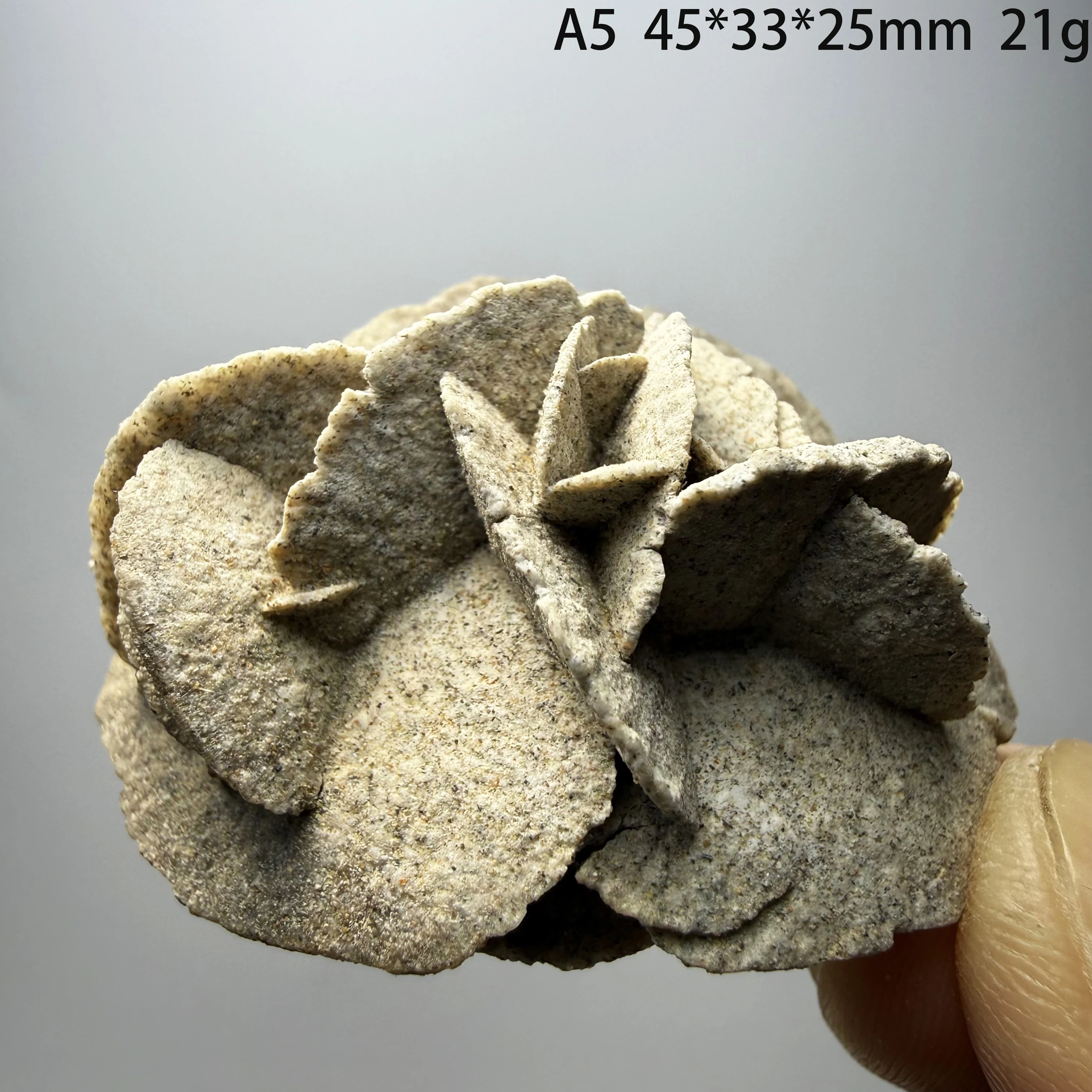 Natural Desert Rose Gypsum Cluster Raw Stone Mineral Specimen Home Decor Healing CrystalA1-2-12