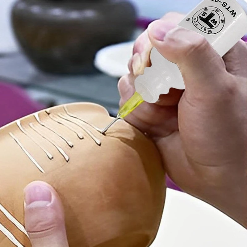 ABNO-2Pack إبرة تلميح قضيب زجاجة-إبرة تلميح الغراء ضغط إبرة مزيتة الدقة تلميح اللف أداة زجاحة ضغط