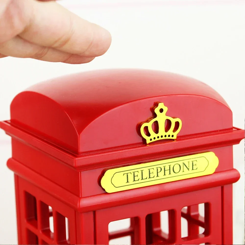 Imagem -04 - Portátil Retro Londres Telefone Booth Night Light Usb Recarregável Candeeiro de Mesa para Casa Quarto Decoração de Ano Novo