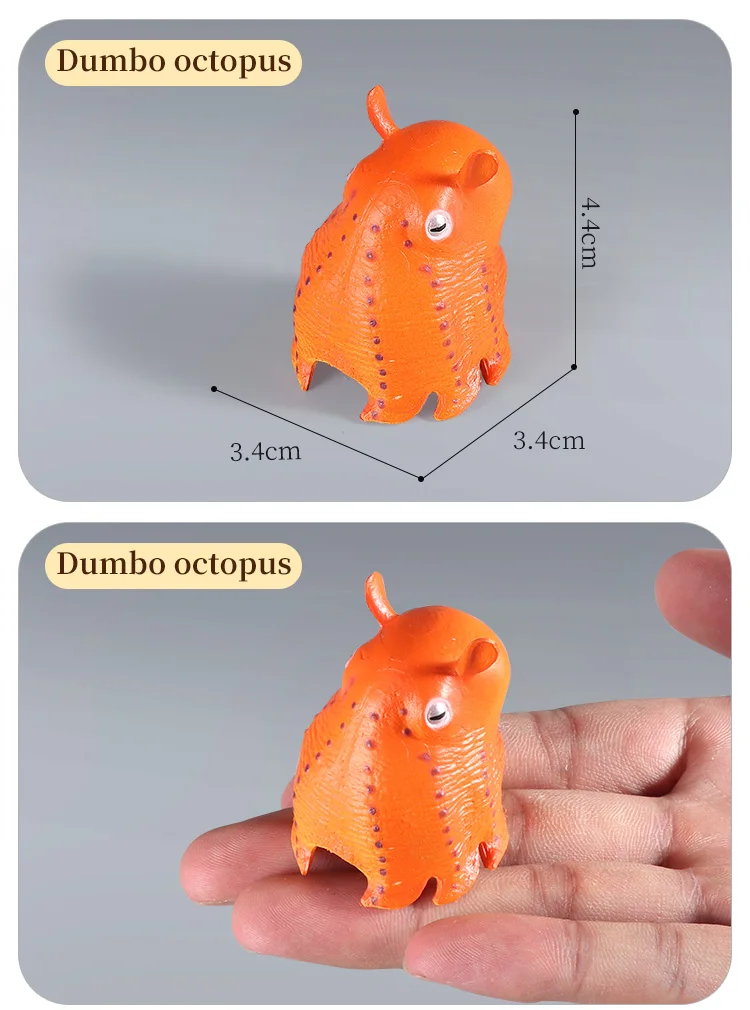Pädagogische Marine Molluscs ModelToys – Simulation Tintenfisch Oktopus Wachstumszyklus Actionfigur für Kinder Sealife Animal Collection – Detail 7