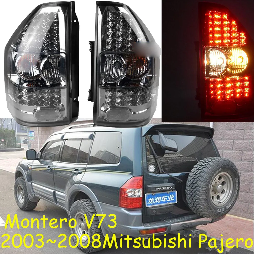 

1set Car Styling for pajero taillights montero V73 LED 2003~2008 car accessories pajero Lamp rear light DRL+Brake+Park+Signal