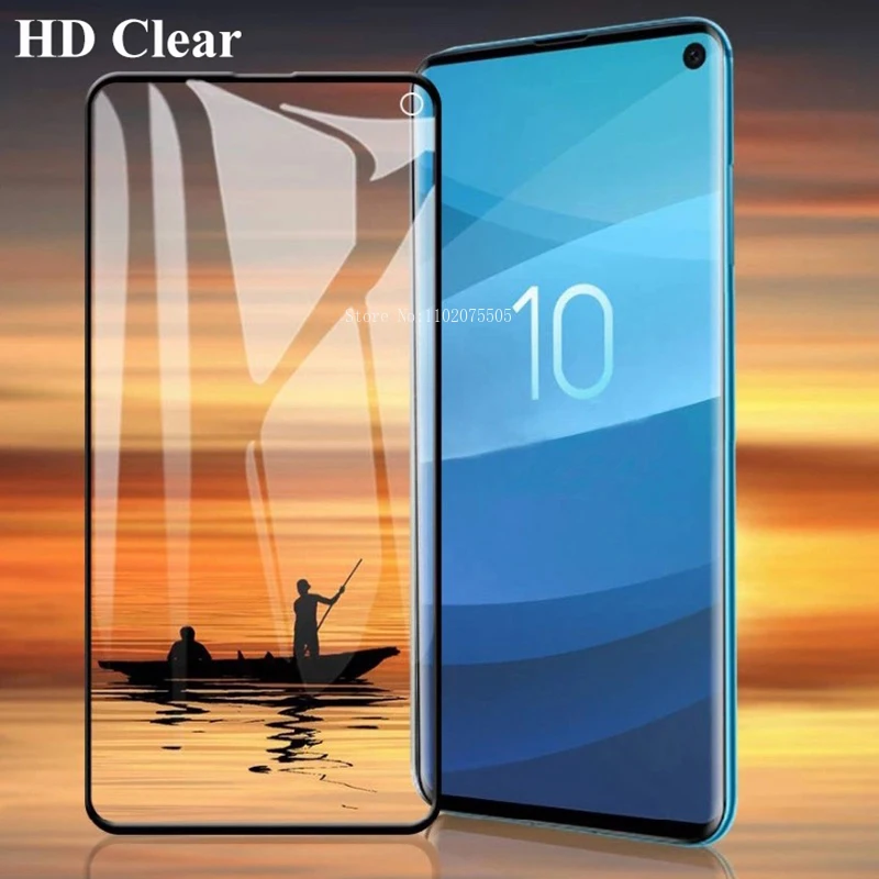 20D Full Curved Screen Protector For Samsung Galaxy S9 S10 S8 Plus Note 8 9 Tempered Glass For Samsung s10 5G Film Anti-Shatter