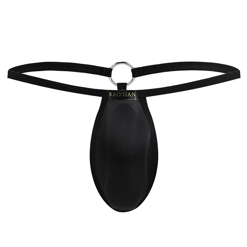 

Sissy Lingerie For Men Pouch Cup Sponge Underwear Iron Ring Crotch Panties Thin Belt Push Up Underwear High Elastic Underpants